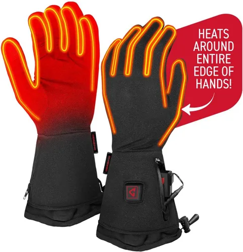 Miniatura 4 de Gerbing Guantes térmicos de 7 V para mujer, guantes de calefacción recargables, ajustes de control de temperatura de tres niveles