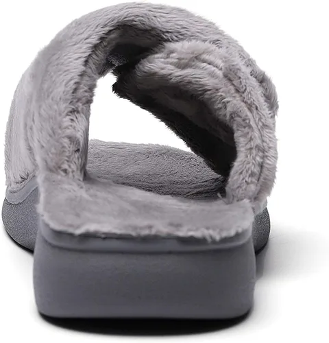 Miniatura 5 de Pantuflas ortopédicas ajustables con soporte de arco ortopédico para mujer para fascitis plantar con talón ortopédico