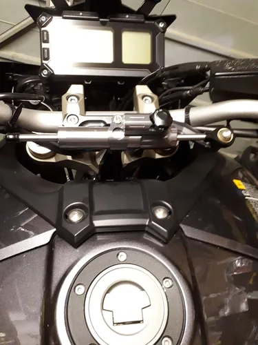 Miniatura 3 de FXCNC Amortiguador de dirección ajustable para motocicleta con kits de soporte de montaje compatible con FJ-09 / MT-09 Tracer 2015-2020