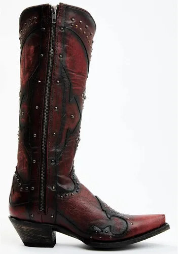 Miniatura 2 de Dan Post Daredevil Western Botas para mujer, punta corta roja, talla 8 M de EE. UU, Rojo