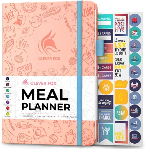 Miniatura 20 de Clever Fox Agenda semanal de comidas, diario de preparación de comidas semanal y diario con listas de compras y comestibles para planificación