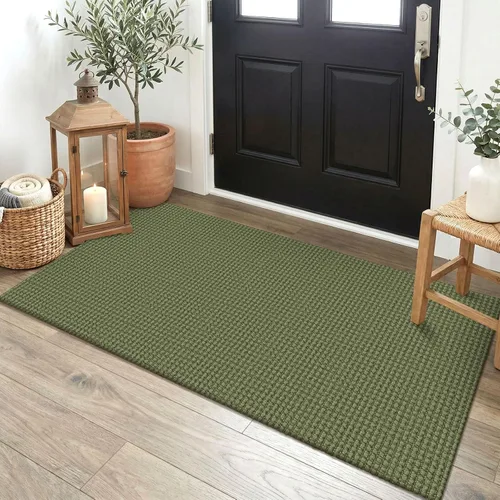 Miniatura 47 de EARTHALL Alfombra de pasillo 3x14 pies, alfombras lavables extra largas para pasillos, tejidas, antideslizante, alfombra trenzada para entrada