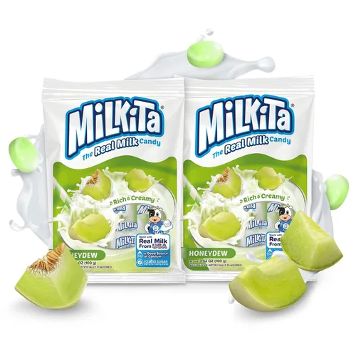 Miniatura 27 de Milkita Bites - Caramelos de leche – Dulces saludables bajos en azúcar con leche real para niños y adultos – Tamaño de bocado, caramelo sin gluten