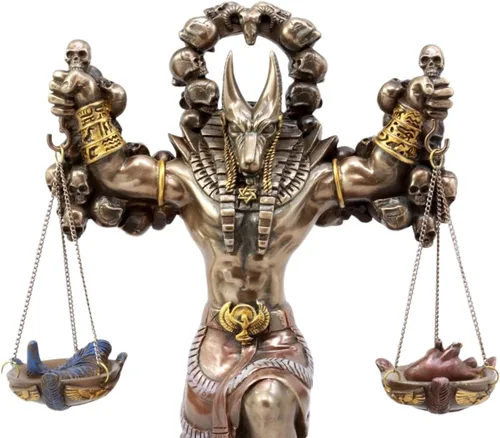 Miniatura 5 de Pacific Giftware Dios del inframundo egipcio antiguo Anubis Guardián de escamas Figura 8.5 pulgadas (bronce)