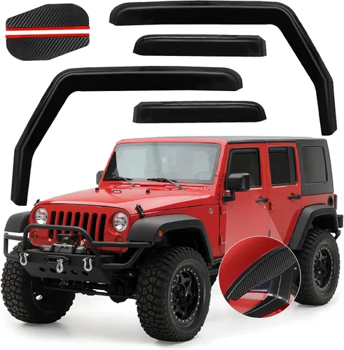 Miniatura 23 de Protectores de lluvia in Channel para Jeep Grand Cherokee L 2021, 2022, 2023, 2024, 2025 2026, deflectores de viento laterales duraderos, viseras