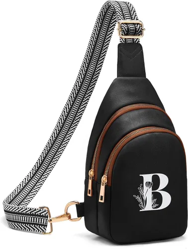 Miniatura 98 de Viverte Bolsas Cruzadas para Mujeres Bolso de Hombro Inicial Riñoneras Personalizadas Regalos para Mamá Mujer Esposa