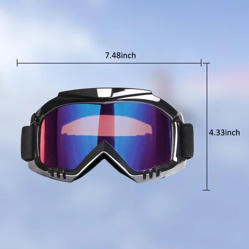 Miniatura 5 de Gafas de Motocross – Gafas MX para ATV, Motocicleta, Snowboard, Dirtbike y Deportes de Motor – Antiniebla, UV400, Antiarañazos, A Prueba de Polvo