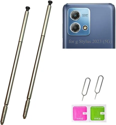 Paquete de 2 bolígrafos para Moto g Stylus (5G) 2023, XT2315, piezas de repuesto para Moto-rola Moto G Stylus (5G) 2023 XT2315 XT2315-5 de 6.5