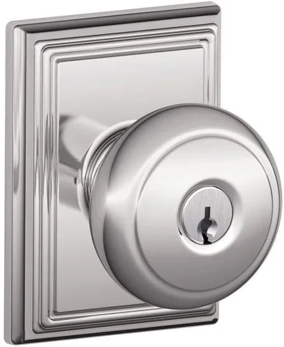 Miniatura 36 de Schlage F10 AND 716 ADD - Pomo Andover con moldura Addison, cerradura de paso para pasillos y armarios, bronce envejecido