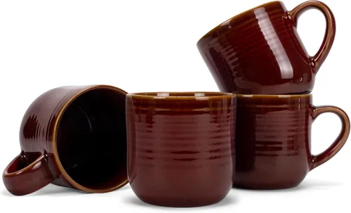 Miniatura 20 de Elanze Designs Taza de café de cerámica con esmalte reactivo brillante de gran tamaño, 500 ml, para uso diario en la cocina, de cerámica de grado