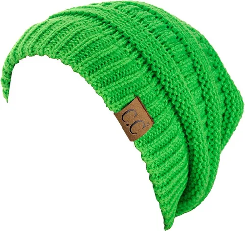 Miniatura 177 de C.C Trendy Warm Chunky Soft Stretch Cable Knit Beanie