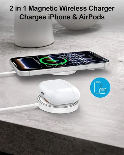 Miniatura 4 de Cargador magnético inalámbrico Magsafe para iPhone 17e, almohadilla de carga para iPhone 17/16/15/14/13/12Series y AirPods Pro 4, cargador