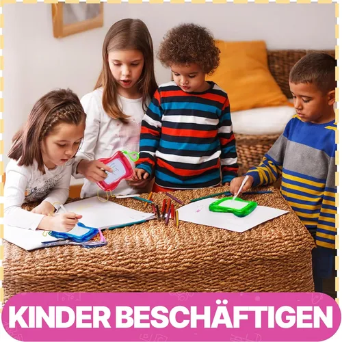 Miniatura 6 de Mini pizarra magnética de dibujo para niños, paquete de 12 con clip para llavero, bloc de escritura borrable para dibujo, caja de tesoros, juguetes