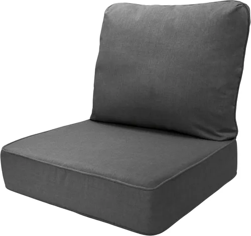 Miniatura 12 de Honeycomb - Asiento profundo para exteriores, 24 pulgadas de ancho x 23 pulgadas de profundidad, cojín para silla de exterior, azul Solarvie