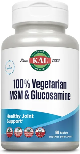 KAL MSM y Glucosamina Vegetariana, Tableta (Btl-Plástico) | 60ct