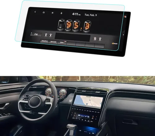 Miniatura 9 de LUWU - Protector de pantalla de Santa Cruz para Hyundai Santa Cruz (SE/SEL) 2022-2024, pantalla táctil de 8 pulgadas, protector de navegación 9H
