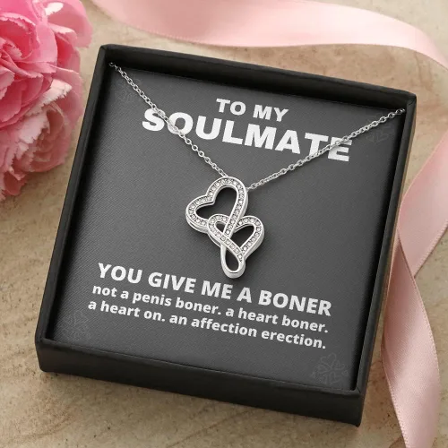 Miniatura 2 de You Give Me A Boner Forever Love Collar divertido regalo de broma para mi alma gemela regalos divertidos de Navidad regalo de mordaza para ella