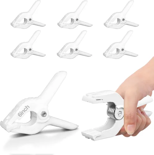 Miniatura 13 de EMART Paquete de 6 Abrazaderas de Resorte para Muselina Resistentes, Clips de Fondo de Cabina de Fotos de 4.5 Pulgadas para Estudio de Fotografía