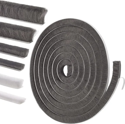 Miniatura 8 de Sello autoadhesivo para puertas y ventanas: relleno aislante insonorizante para marcos correderos, exteriores, frontales y jambas, 0.2 pulgadas x