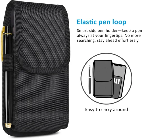 Miniatura 8 de Funda para teléfono celular con tarjetero y clip para cinturón para hombres para iPhone 17 16 15 14 13 12 11 Pro 16e Samsung Galaxy S25 S24 S23 S22