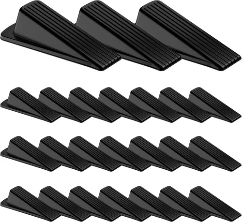 Miniatura 7 de Crosize Topes de puerta para parte inferior de la puerta, topes de puerta de goma premium, cuña de puerta resistente para alfombra, baldosa, Blanco