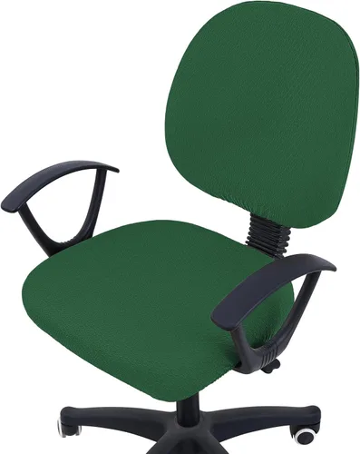 Miniatura 39 de Smiry - Fundas de asiento elásticas para silla de oficina con diseño jacquard, desmontables, lavables, antipolvo, protectores para cojines de silla