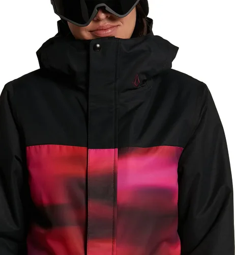 Miniatura 4 de Volcom Chaqueta con capucha para mujer, con aislamiento, snowboard, esquí, invierno, Negro