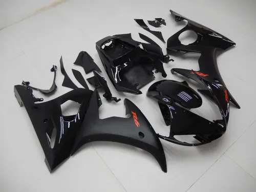 Miniatura 3 de Carenado para Yamaha YZF R6 2003-2005 y YZF R6S 2006-2009 (01 negro mate brillante)