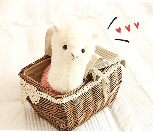 Miniatura 5 de YUKOUQIAN Animal de Peluche de Llama Lindo Juguete de Alpaca de Felpa de 9.8 Pulgadas para Niñas y Niños 2 Piezas (Alpaca)