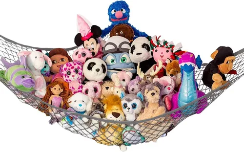 Miniatura 28 de Lilly's Love Hamaca para animales de peluche, organizador colgante de esquina, almacenamiento de juguetes, red de almacenamiento de animales