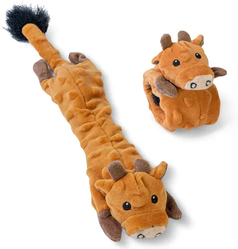 Miniatura 9 de SHARLOVY Paquete de 5 juguetes chirriantes para perros, juguetes de peluche de burbujas para dentición para cachorros, juguetes para perros