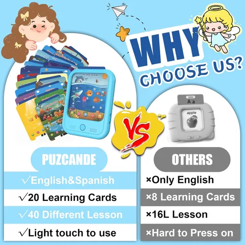 Miniatura 6 de Tableta de aprendizaje educativo para niños, juguete educativo para aprender alfabetos, colores, números, alimentos, parque jurásico, animales