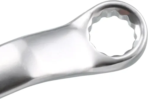Miniatura 29 de uxcell Llave métrica de extremo de caja doble de 0.512 in x 0.630 in con desplazamiento de 12 puntos, cromada, acero Cr-V