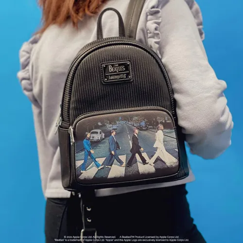 Miniatura 7 de Loungefly The Beatles Abbey Road - Bolso de hombro con doble correa para mujer