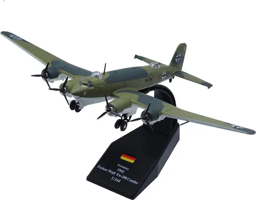 Miniatura 7 de B-17 Flying Fortress - Aviones fundidos a presión a escala 1/144, modelo de avión de metal pesado para coleccionista, entusiasta de la aviación