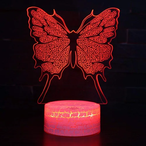 Miniatura 6 de 7 color cambiante noche lámpara 3D atmósfera luz 3D ilusión visual LED lámpara para niños juguete Navidad regalos cumpleaños