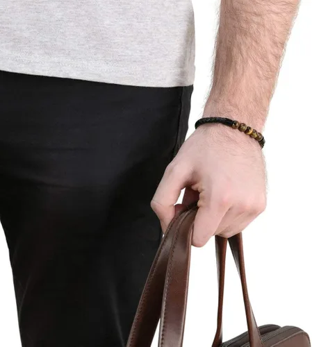 Miniatura 2 de Believe London - Pulsera de piedras preciosas para curación de chakras cristal de ansiedad piedra natural para hombres y mujeres alivio del estrés