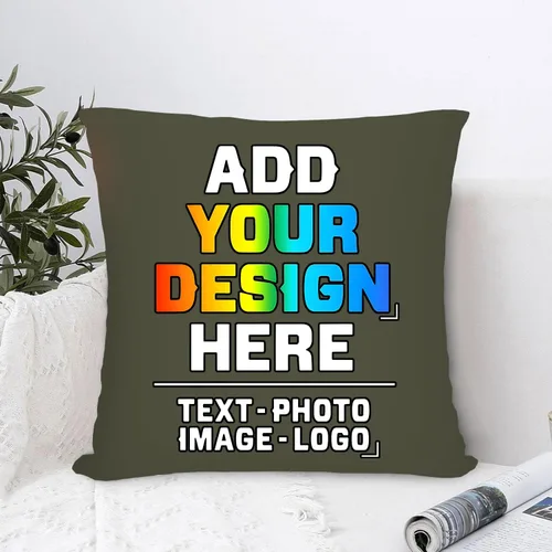 Miniatura 4 de Funda de almohada personalizada, diseña tu propia funda de almohada con logotipo de texto y texto de dos lados para marido, esposa, para hombres