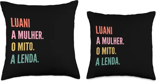 Miniatura 3 de Funny Portuguese First Name Design - Luani Throw Pillow