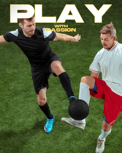 Miniatura 5 de American Challenge Balón de fútbol de goma todo terreno – Tamaños oficiales 2, 3, 4 y 5 – Pelota de fútbol duradera para calle y entrenamiento