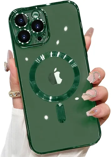 Miniatura 52 de Funda magnética para iPhone 12 Pro Max transparente compatible con MagSafe Funda protectora de lente de cámara integrada para iPhone 12 Pro Max