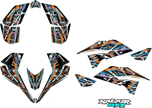 Miniatura 3 de Kit de gráficos para KTM 450XC 450SX 525XC 525SX (2008-2013) Prime Series Cm 16 Mil – ATV UTV Dirt Bike Adhesivos, Quad Dirtbike Racing Decal