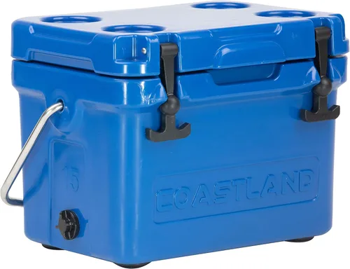 Coastland Bay Series Cooler Premium - Enfriador rotomoldeado aislado para uso diario, pequeño baúl de hielo para espacios reducidos, juegos de