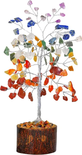 Miniatura 11 de FASHIONZAADI Árbol de dinero bonsái de amatista, árbol de dinero de cristal Feng Shui, piedras preciosas de chakras, cristales curativos de buena