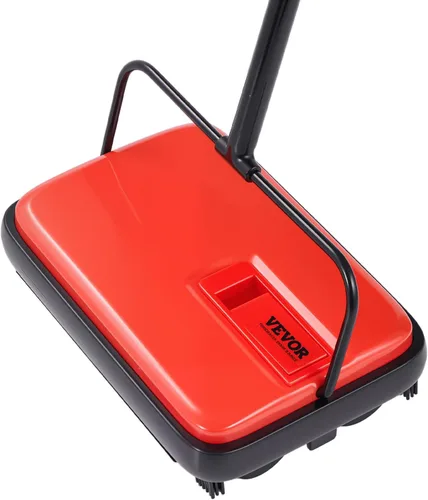 Miniatura 13 de VEVOR Escoba Manual para Alfombras, Escoba de Piso con Capacidad de Cubo de Polvo de 300 ml Fácil de Vaciar, para Alfombras de Casa y Oficina, Pelo