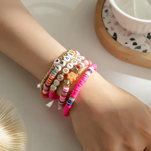 Miniatura 2 de gothapy Taylor Lover Fearless Reputation 1989 Taylor Album - Pulsera inspirada en el álbum de Eras Music, juego de pulseras bohemias para playa