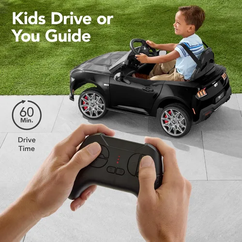 Miniatura 3 de Best Choice Products Auto Eléctrico de Paseo de 12V para Niños con Licencia Oficial de Ford Mustang con Control Parental, Luces LED, 2 Velocidades