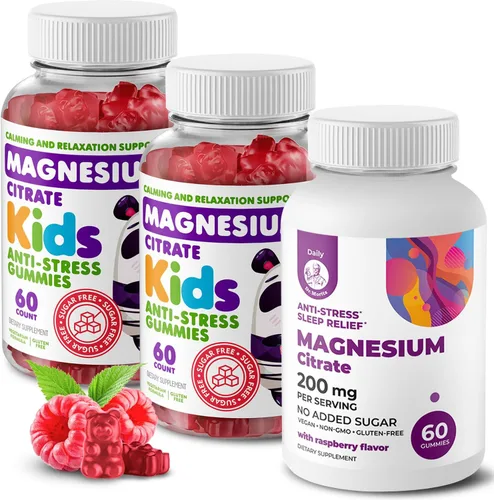 Miniatura 14 de DR. MORITZ Gomitas de magnesio para niños (60 unidades, 2 envases) y Gomitas multivitamínicas para niños (60 unidades, 2 envases) Paquete