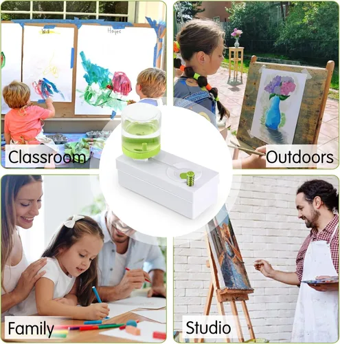 Miniatura 4 de Enjuagador de Pinceles Limpiador de Pintura con Agua, Dispensador Enjuagador de Pinceles de Pintura, Limpiador de Pinceles Multifuncional