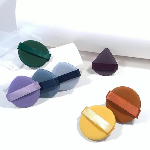 Miniatura 9 de Batidora de maquillaje multicolor, esponja milagrosa, soplo de polvo de maquillaje reutilizable para base líquida y crema, polvo prensado, cobertura